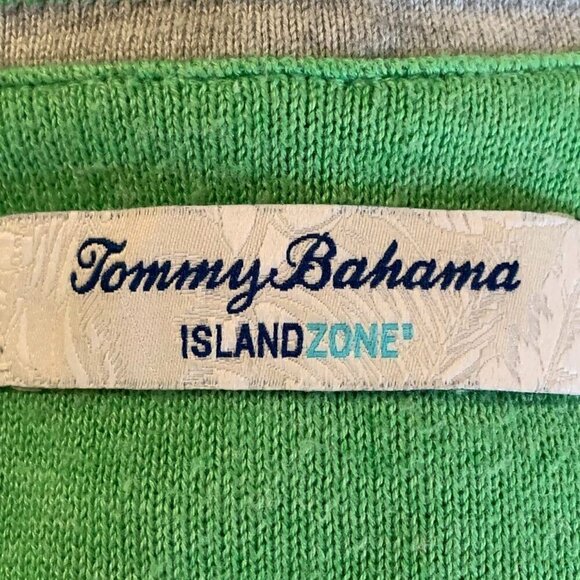Tommy Bahama Men's IslandZone Coolside V-Neck Sweater in Cool Tide Size S - Picture 7 of 14